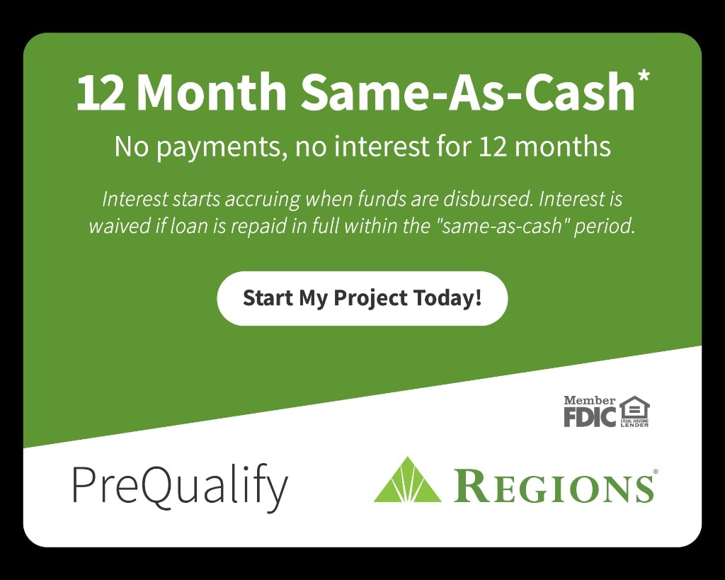 12 Month Same-As-Cash loan — PreQualify through Regions Bank