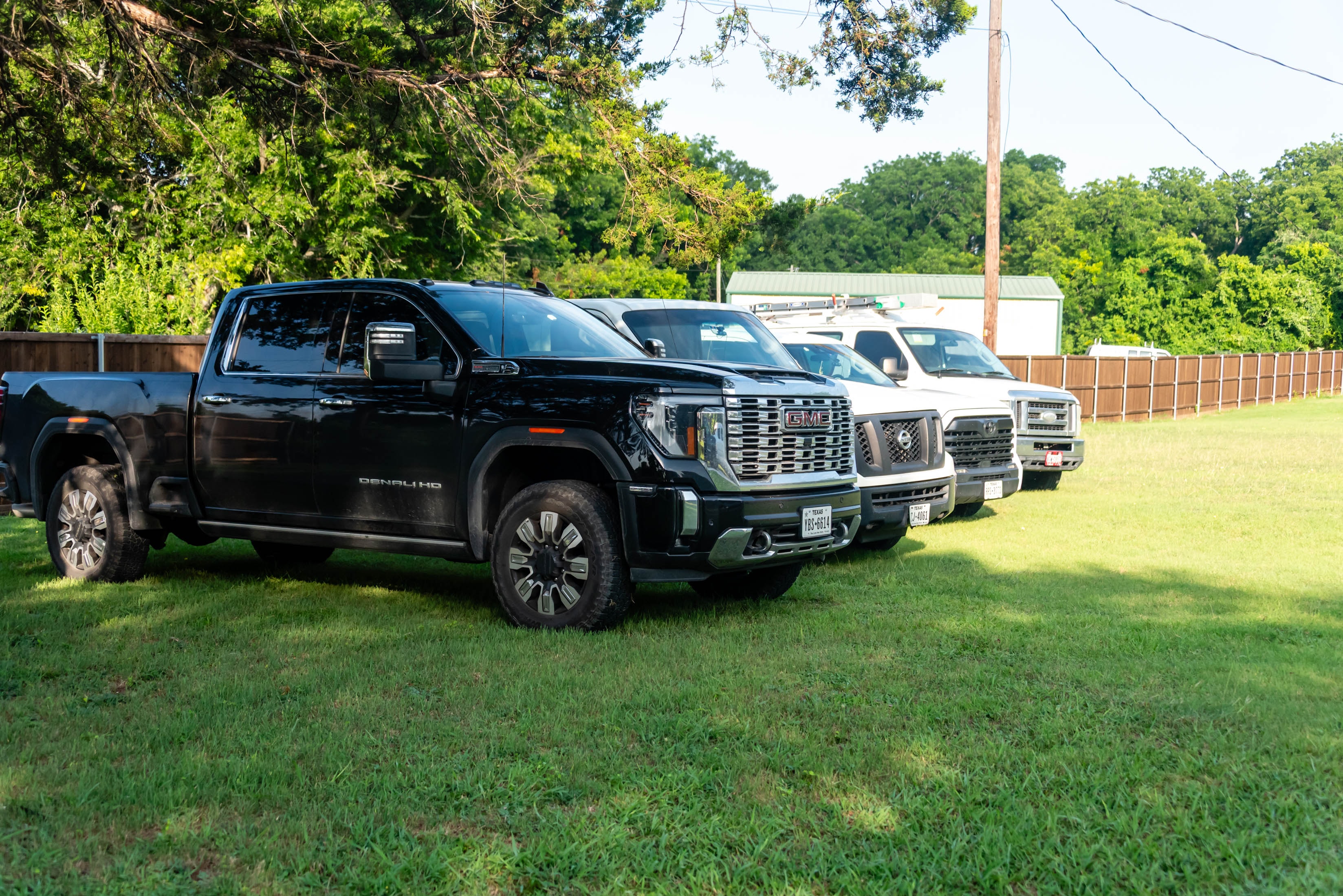 Casta Energy fleet of trucks — DFW electrical contractor