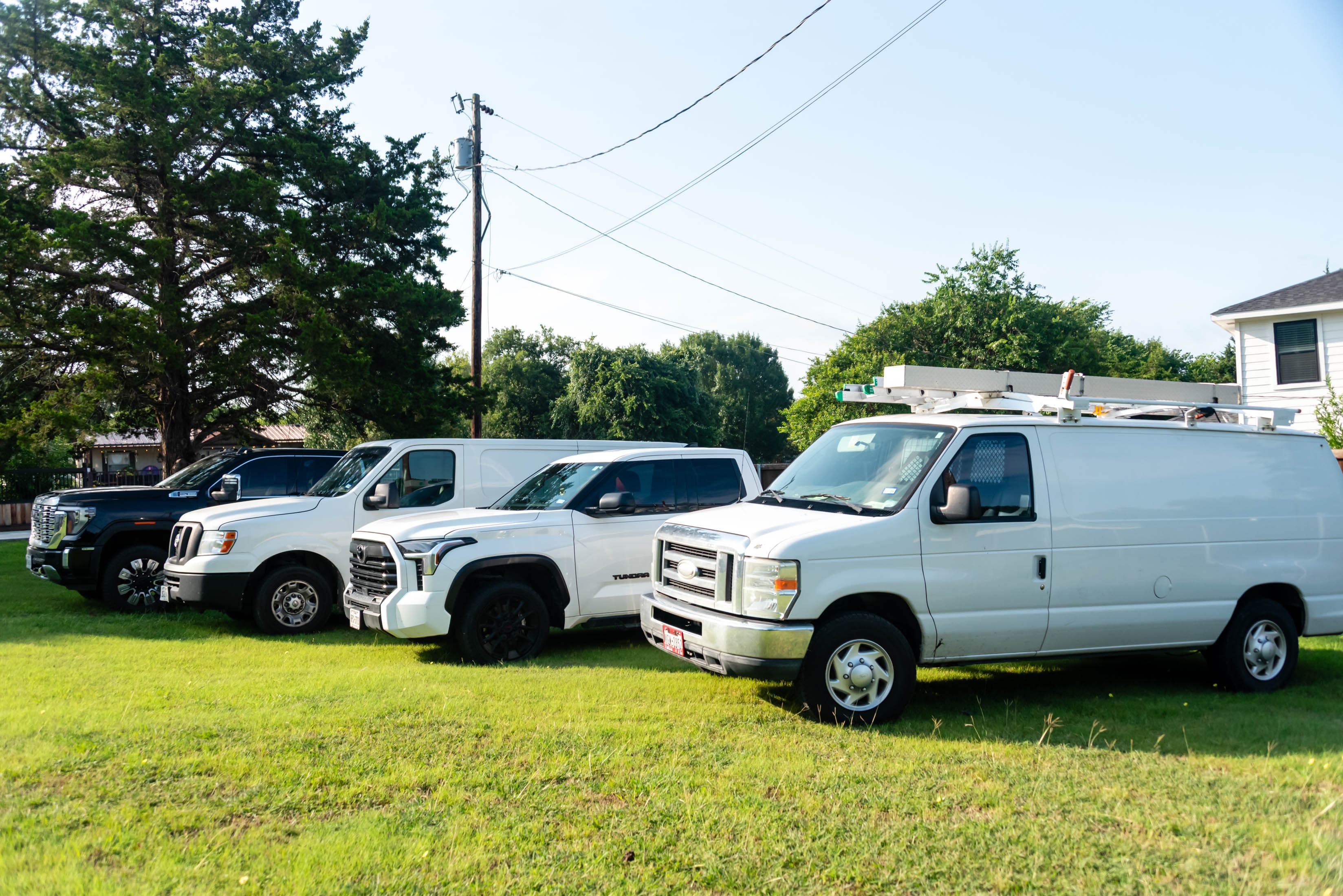 Casta Energy fleet of service vans and trucks