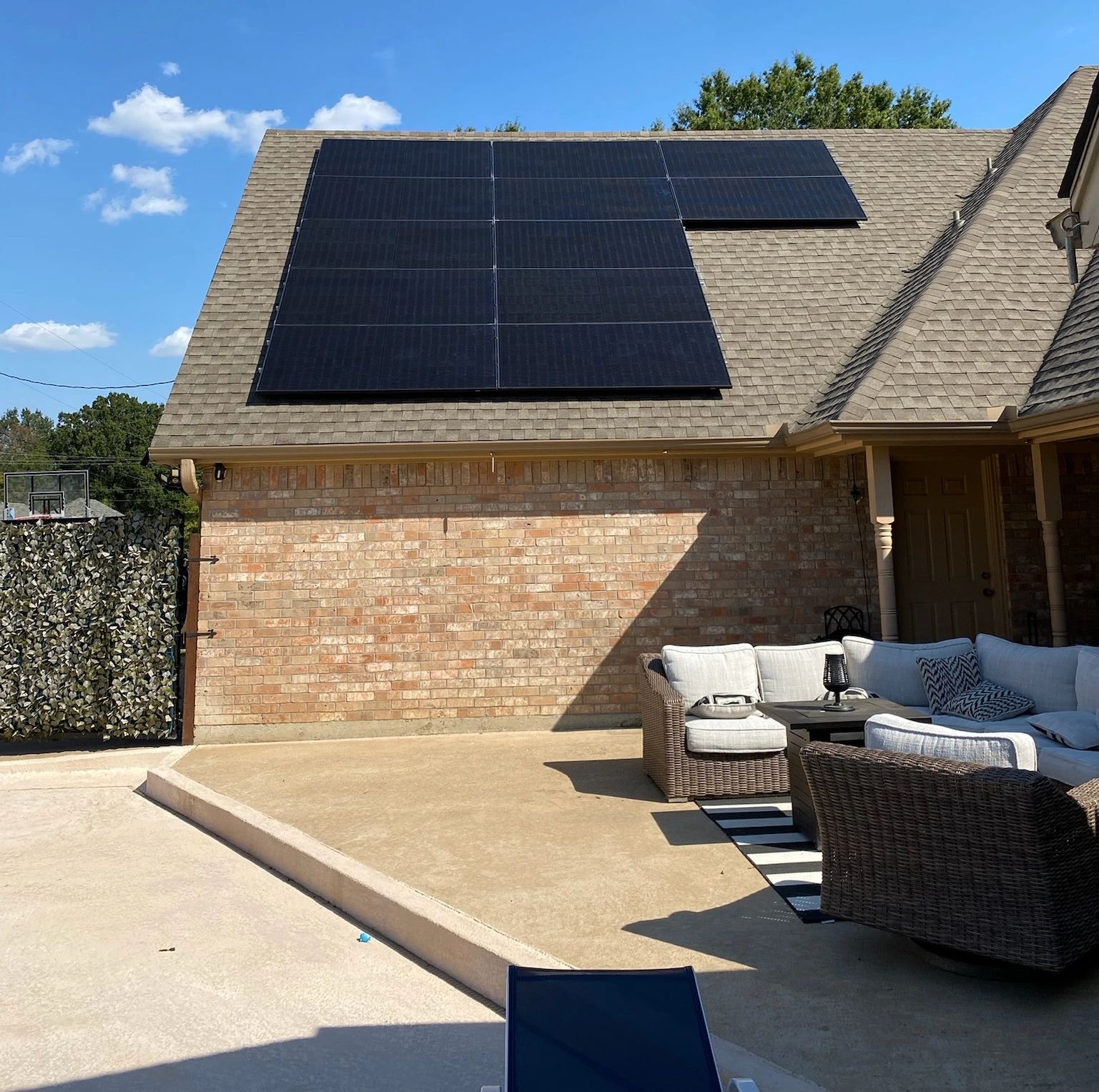 Solar panels installed on residential home in DFW by Casta Energy